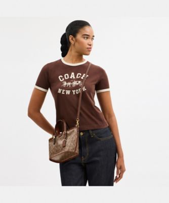 タクシー トート バッグ 21・シグネチャー キャンバス | COACH